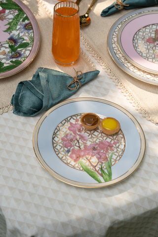 Eden Bloom Quarter Plate - Blue